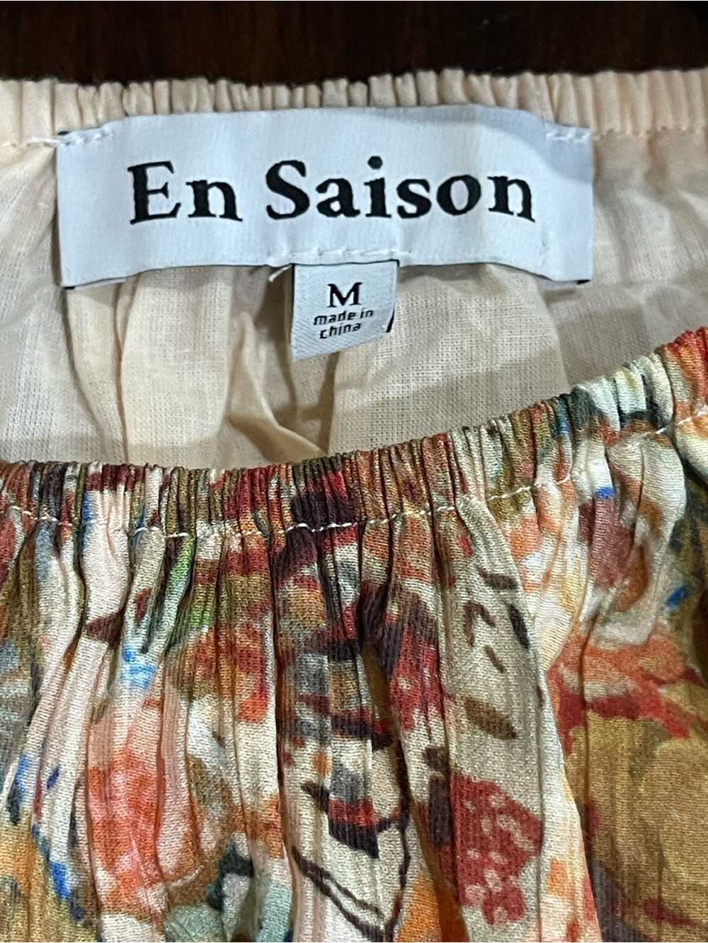 En Saison Fall Floral Ruffle Strap Midi Dress - Picture 4 of 9